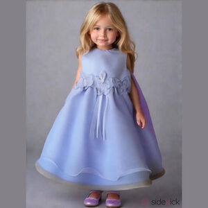 Girls 3T Rare Editions Sleeveless Periwinkle Dress